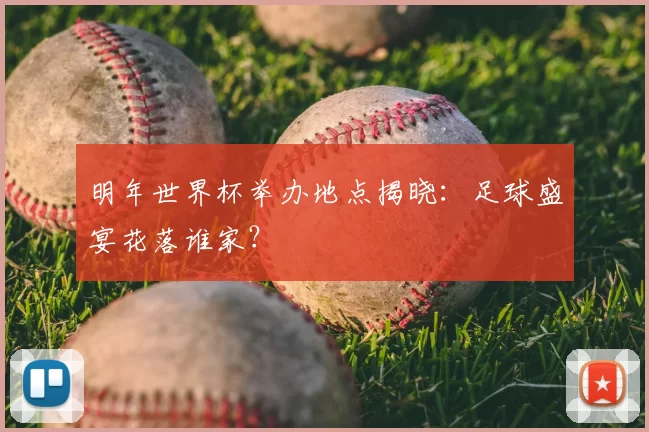 明年世界杯举办地点揭晓：足球盛宴花落谁家？