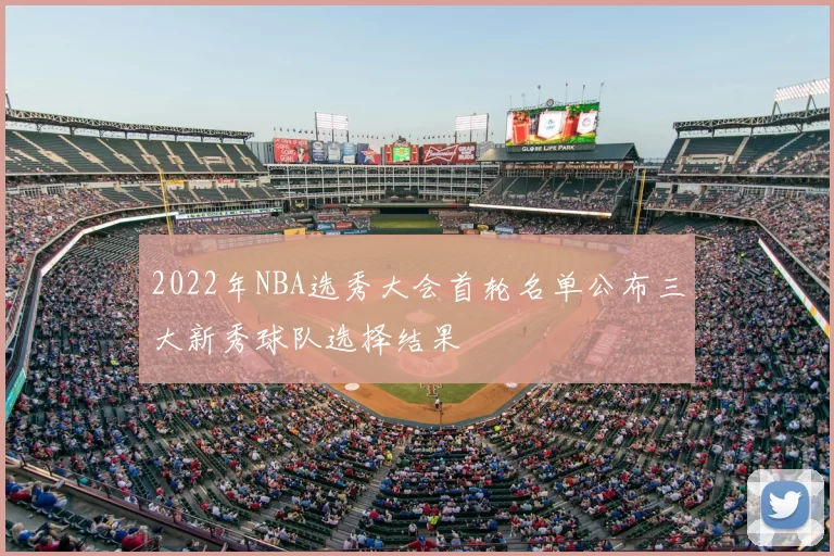 2022年NBA选秀大会首轮名单公布三大新秀球队选择结果